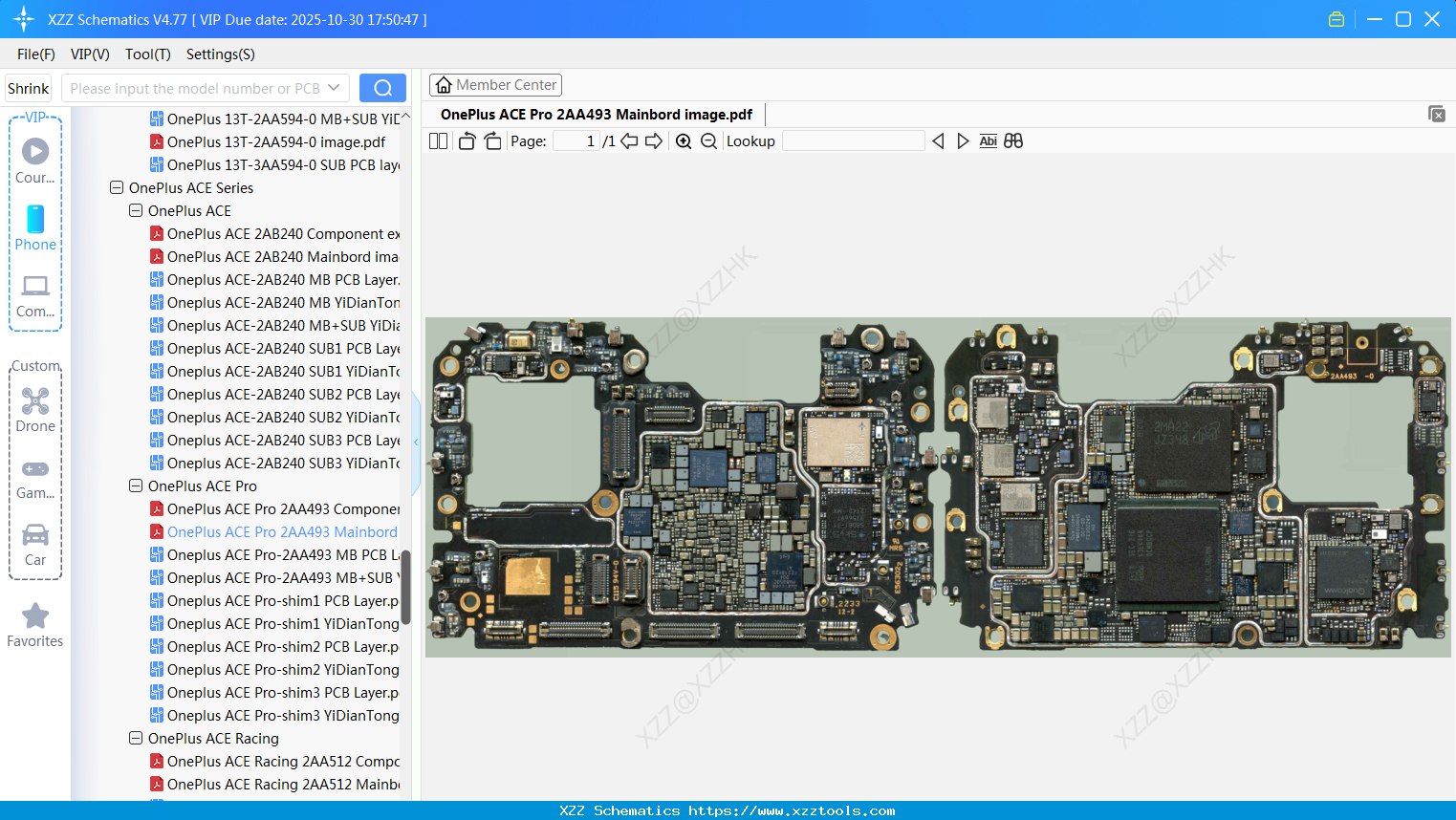 OnePlus ACE Pro 2AA493 Mainbord Image